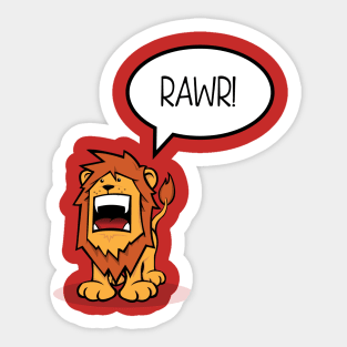 RAWR! Sticker